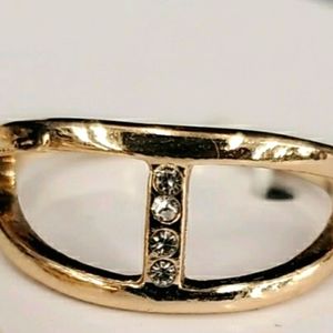 Flash gold plated ring